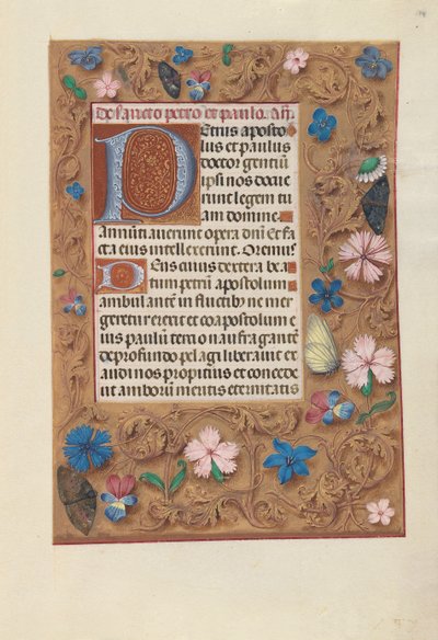 Hours of Queen Isabella the Catholic, Queen of Spain: Fol. 174r, ca. 1500. av Master of the First Prayerbook of Maximillian