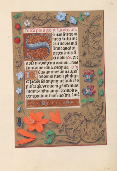 Hours of Queen Isabella the Catholic, Queen of Spain: Fol. 176r, ca. 1500. av Master of the First Prayerbook of Maximillian