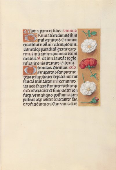 Hours of Queen Isabella the Catholic, Queen of Spain: Fol. 19r, ca. 1500. av Master of the First Prayerbook of Maximillian