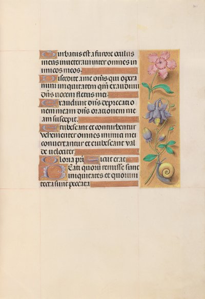 Hours of Queen Isabella the Catholic, Queen of Spain: Fol. 201r, ca. 1500. av Master of the First Prayerbook of Maximillian