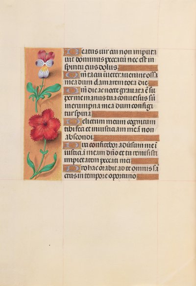 Hours of Queen Isabella the Catholic, Queen of Spain: Fol. 201v, ca. 1500. av Master of the First Prayerbook of Maximillian