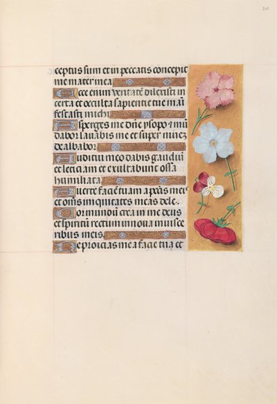 Hours of Queen Isabella the Catholic, Queen of Spain: Fol. 205r, ca. 1500. av Master of the First Prayerbook of Maximillian