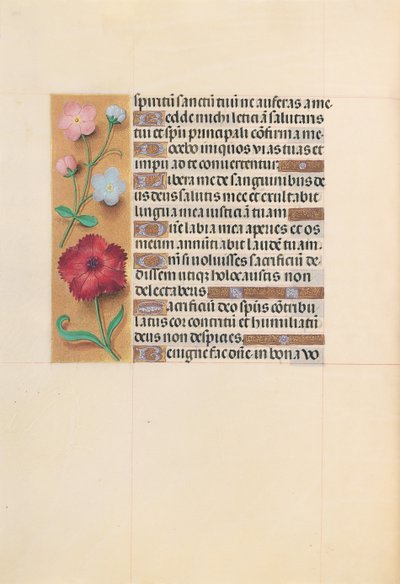 Hours of Queen Isabella the Catholic, Queen of Spain: Fol. 205v, ca. 1500. av Master of the First Prayerbook of Maximillian