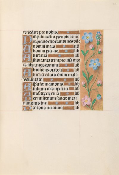 Hours of Queen Isabella the Catholic, Queen of Spain: Fol. 213r, ca. 1500. av Master of the First Prayerbook of Maximillian