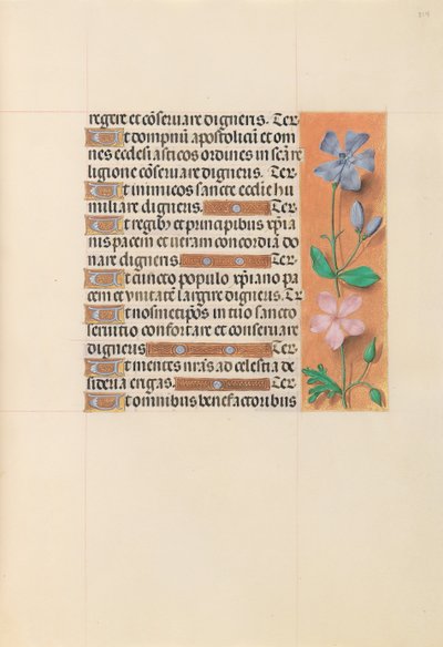 Hours of Queen Isabella the Catholic, Queen of Spain: Fol. 214r, ca. 1500. av Master of the First Prayerbook of Maximillian