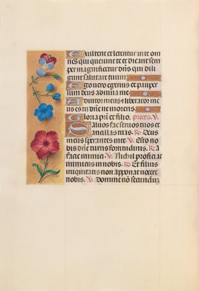 Hours of Queen Isabella the Catholic, Queen of Spain: Fol. 215v, ca. 1500. av Master of the First Prayerbook of Maximillian
