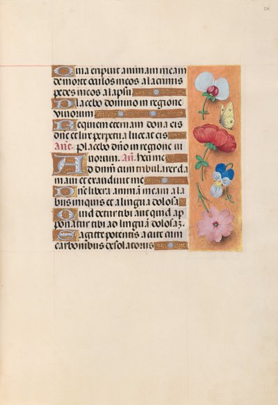 Hours of Queen Isabella the Catholic, Queen of Spain: Fol. 221r, ca. 1500. av Master of the First Prayerbook of Maximillian