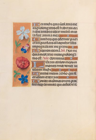 Hours of Queen Isabella the Catholic, Queen of Spain: Fol. 221v, ca. 1500. av Master of the First Prayerbook of Maximillian