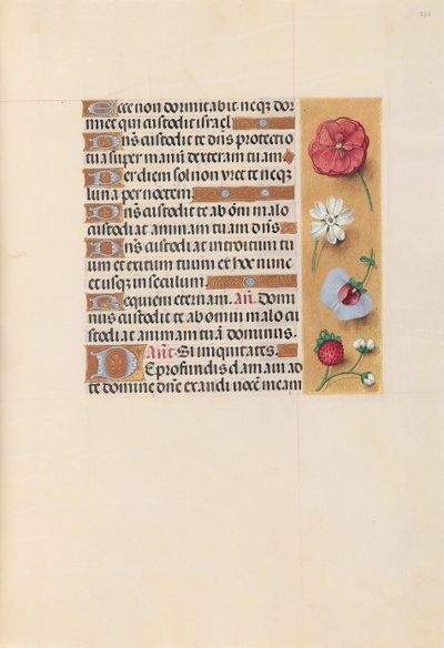 Hours of Queen Isabella the Catholic, Queen of Spain: Fol. 222r, ca. 1500. av Master of the First Prayerbook of Maximillian