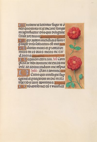 Hours of Queen Isabella the Catholic, Queen of Spain: Fol. 241r, ca. 1500. av Master of the First Prayerbook of Maximillian