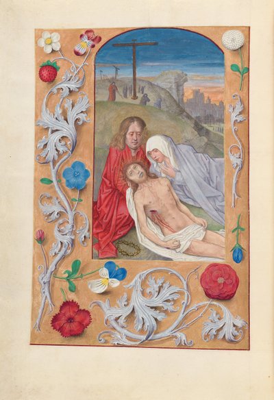 Hours of Queen Isabella the Catholic, Queen of Spain: Fol. 260v, Klagesang, ca. 1500. av Master of the First Prayerbook of Maximillian