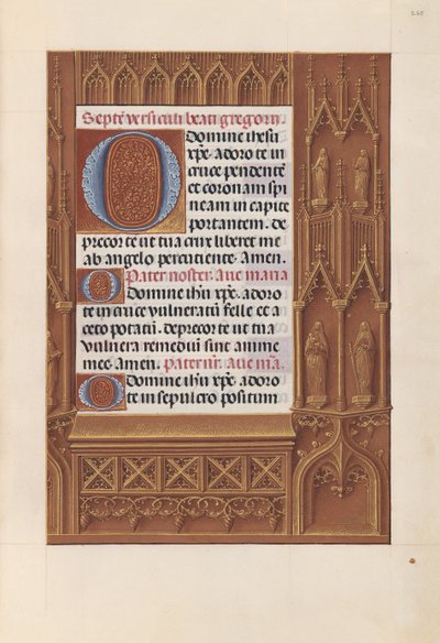 Hours of Queen Isabella the Catholic, Queen of Spain: Fol. 265r, ca. 1500. av Master of the First Prayerbook of Maximillian