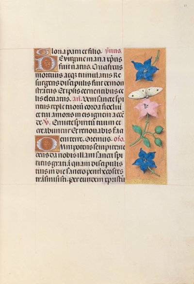 Hours of Queen Isabella the Catholic, Queen of Spain: Fol. 33r, c. 1500. av Master of the First Prayerbook of Maximillian