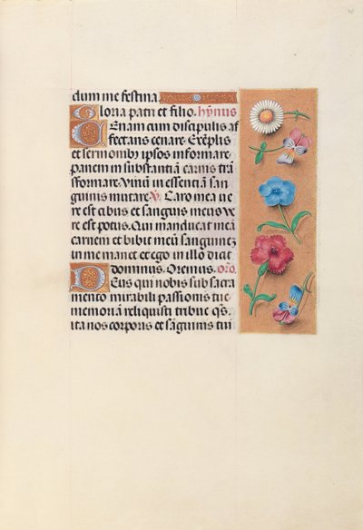 Hours of Queen Isabella the Catholic, Queen of Spain: Fol. 45r, ca. 1500. av Master of the First Prayerbook of Maximillian