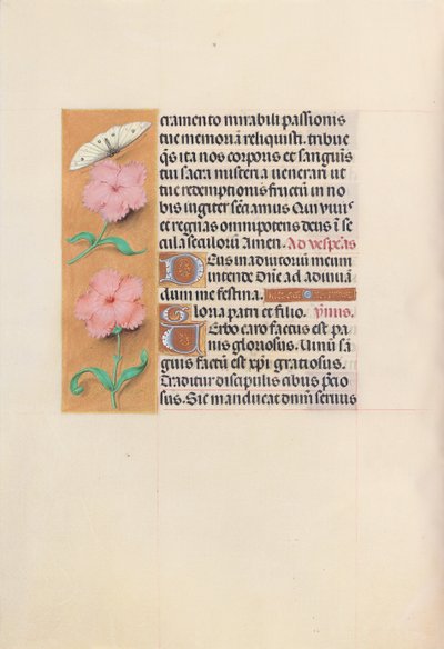Hours of Queen Isabella the Catholic, Queen of Spain: Fol. 47v, ca. 1500. av Master of the First Prayerbook of Maximillian