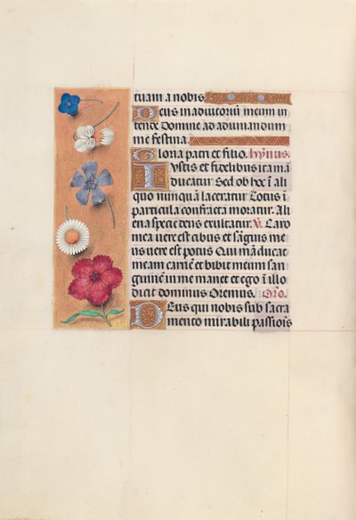 Hours of Queen Isabella the Catholic, Queen of Spain: Fol. 48v, ca. 1500. av Master of the First Prayerbook of Maximillian