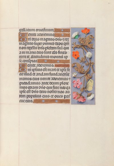 Hours of Queen Isabella the Catholic, Queen of Spain: Fol. 51r, c. 1500. av Master of the First Prayerbook of Maximillian