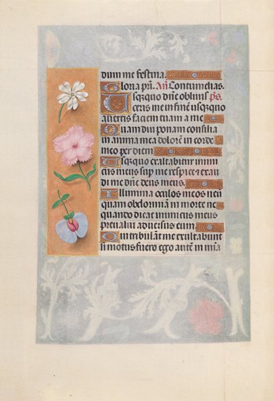 Hours of Queen Isabella the Catholic, Queen of Spain: Fol. 57v, ca. 1500. av Master of the First Prayerbook of Maximillian