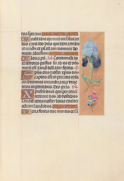 Hours of Queen Isabella the Catholic, Queen of Spain: Fol. 58r, ca. 1500. av Master of the First Prayerbook of Maximillian