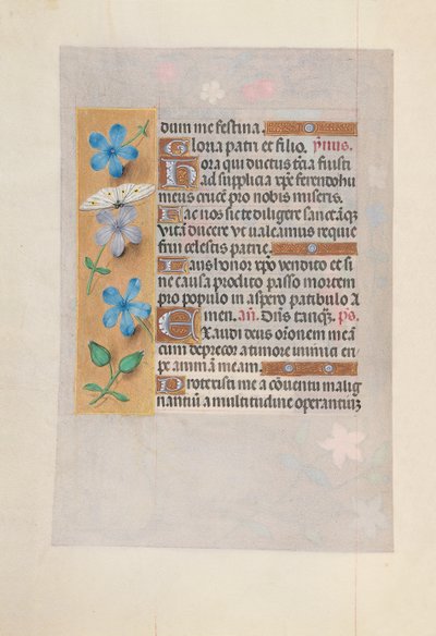 Hours of Queen Isabella the Catholic, Queen of Spain: Fol. 63v, ca. 1500. av Master of the First Prayerbook of Maximillian