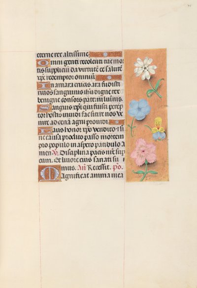 Hours of Queen Isabella the Catholic, Queen of Spain: Fol. 75r, ca. 1500. av Master of the First Prayerbook of Maximillian