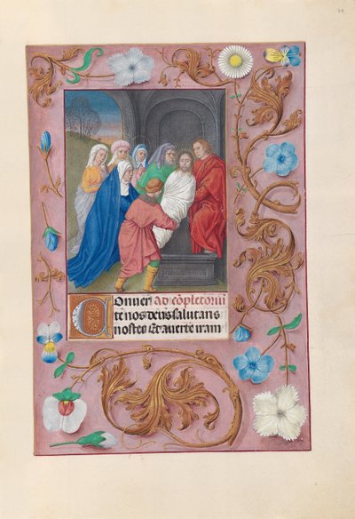 Hours of Queen Isabella the Catholic, Queen of Spain: Fol. 77r, Gravferd, ca. 1500. av Master of the First Prayerbook of Maximillian