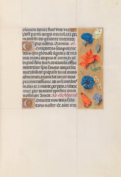 Hours of Queen Isabella the Catholic, Queen of Spain: Fol. 85r, ca. 1500. av Master of the First Prayerbook of Maximillian