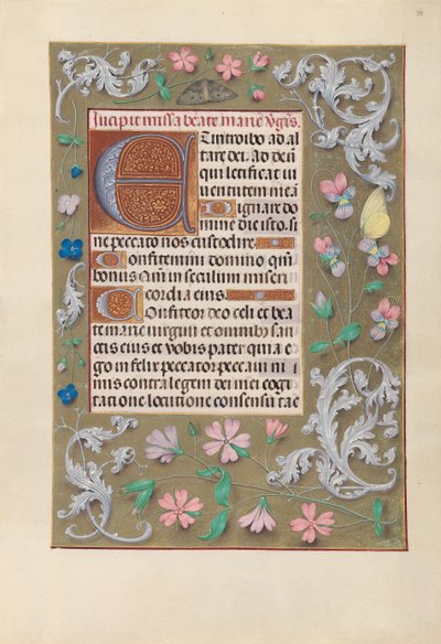 Hours of Queen Isabella the Catholic, Queen of Spain: Fol. 88r, ca. 1500. av Master of the First Prayerbook of Maximillian