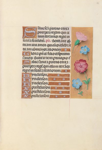 Hours of Queen Isabella the Catholic, Queen of Spain: Fol. 89r, ca. 1500. av Master of the First Prayerbook of Maximillian