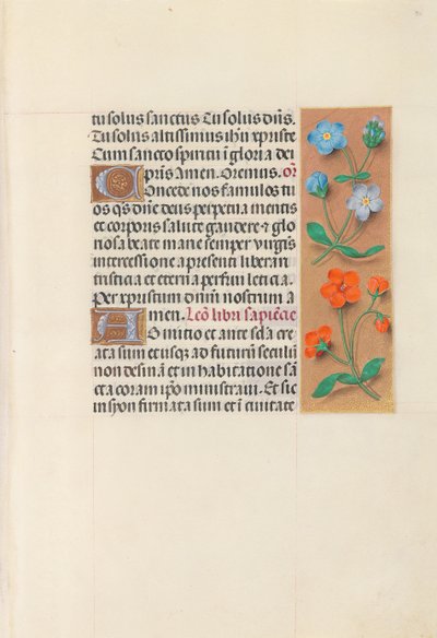 Hours of Queen Isabella the Catholic, Queen of Spain: Fol. 90r, ca. 1500. av Master of the First Prayerbook of Maximillian