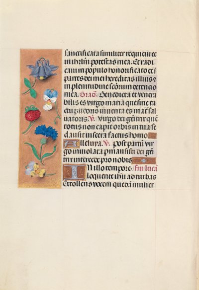 Hours of Queen Isabella the Catholic, Queen of Spain: Fol. 90v, ca. 1500. av Master of the First Prayerbook of Maximillian