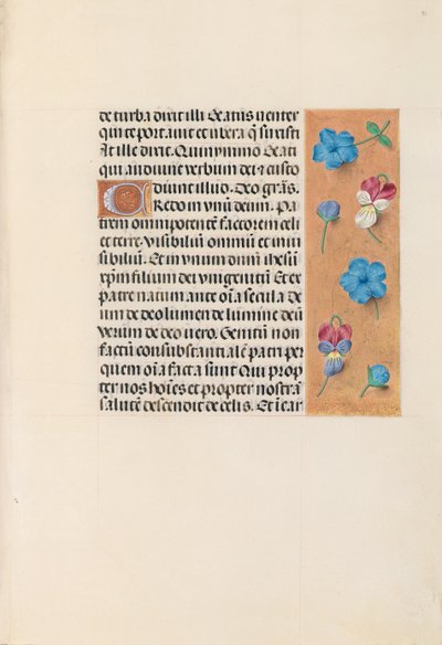 Hours of Queen Isabella the Catholic, Queen of Spain: Fol. 91r, ca. 1500. av Master of the First Prayerbook of Maximillian