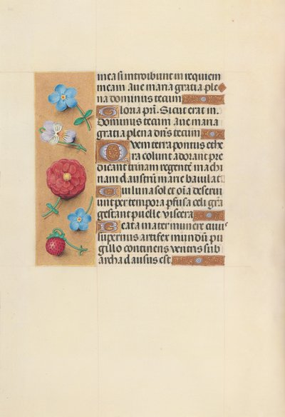 Hours of Queen Isabella the Catholic, Queen of Spain: Fol. 99v, ca. 1500. av Master of the First Prayerbook of Maximillian