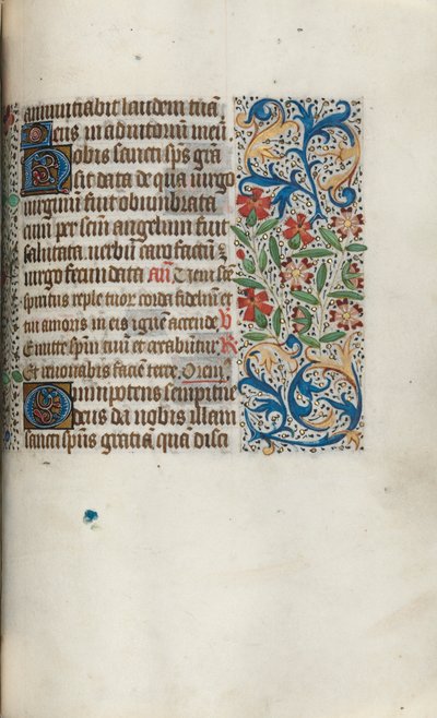 Timebok Bruk av Rouen: fol. 100r, ca. 1470. av Master of the Geneva Latini