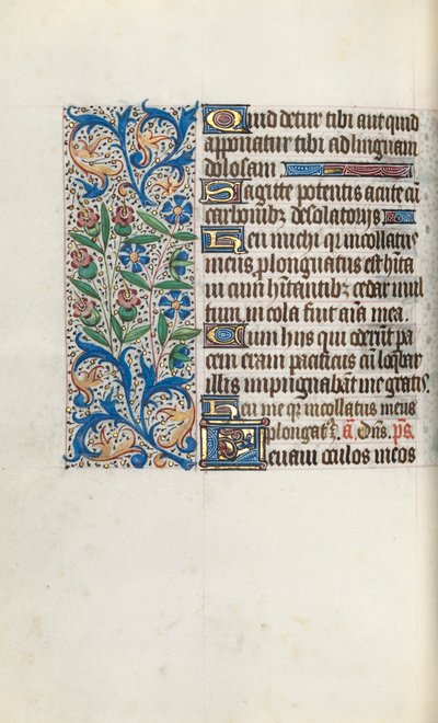 Timebok Bruk av Rouen: fol. 104v, ca. 1470. av Master of the Geneva Latini