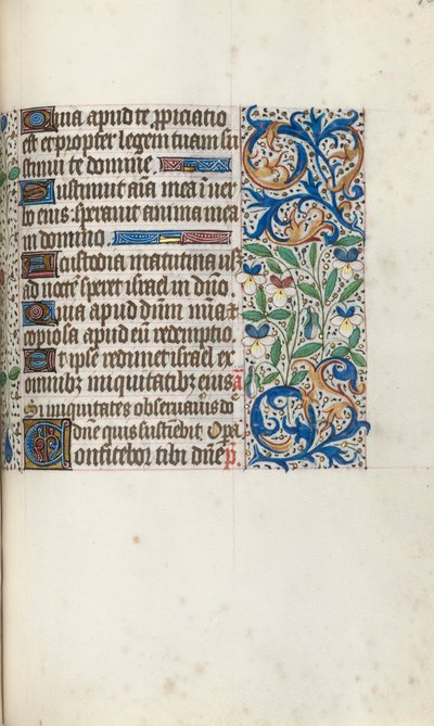Timebok Bruk av Rouen: fol. 106r, ca. 1470. av Master of the Geneva Latini