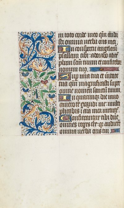 Timebok Bruk av Rouen: fol. 106r, ca. 1470. av Master of the Geneva Latini