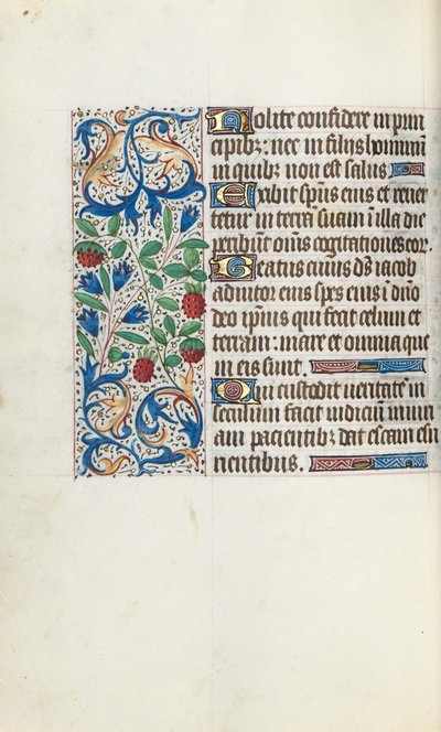Timebok Bruk av Rouen: fol. 108v, ca. 1470. av Master of the Geneva Latini