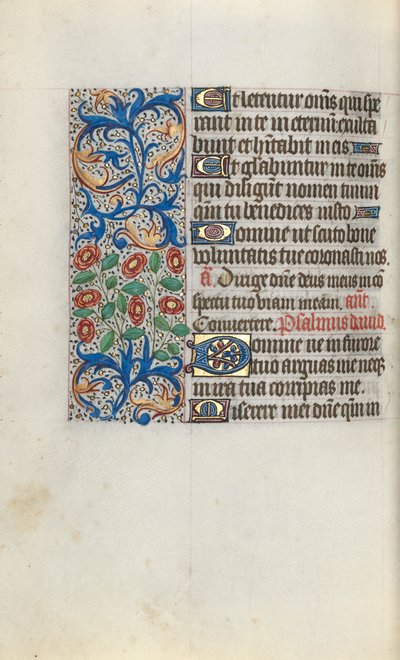 Timebok Bruk av Rouen: fol. 111v, ca. 1470. av Master of the Geneva Latini