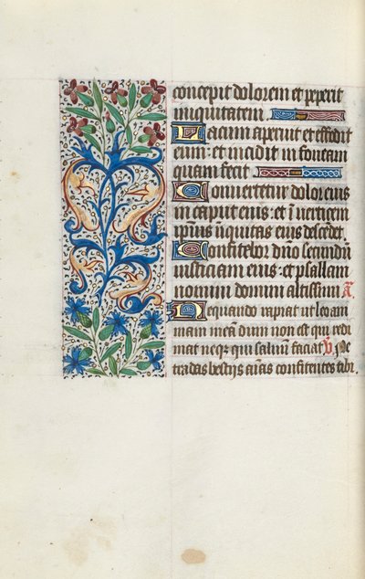 Timebok Bruk av Rouen: fol. 114v, ca. 1470. av Master of the Geneva Latini