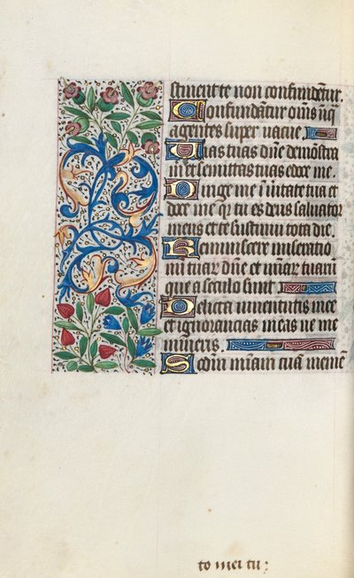 Timebok Bruk av Rouen: fol. 118v, ca. 1470. av Master of the Geneva Latini