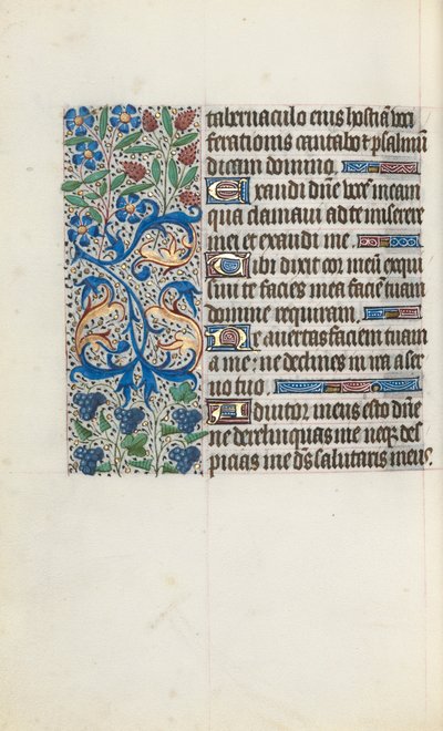 Timebok Bruk av Rouen: fol. 121v, ca. 1470. av Master of the Geneva Latini