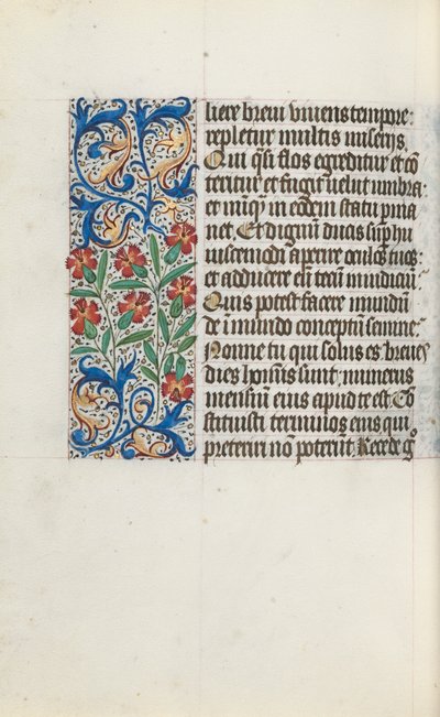 Timebok Bruk av Rouen: fol. 123v, ca. 1470. av Master of the Geneva Latini