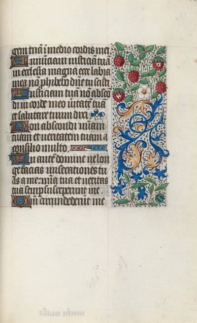 Timebok Bruk av Rouen: fol. 126r, ca. 1470. av Master of the Geneva Latini
