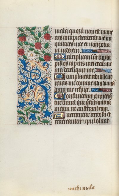 Timebok Bruk av Rouen: fol. 126v, ca. 1470. av Master of the Geneva Latini