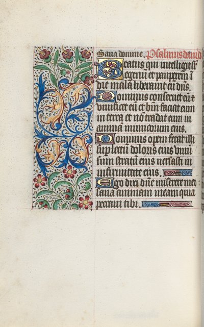 Timebok Bruk av Rouen: fol. 127v, ca. 1470. av Master of the Geneva Latini