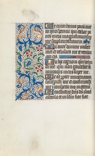 Timebok Bruk av Rouen: fol. 128v, ca. 1470. av Master of the Geneva Latini