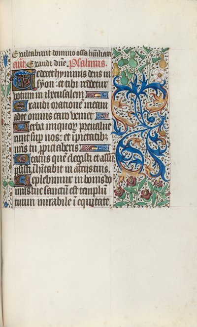 Timebok Bruk av Rouen: fol. 136r, ca. 1470. av Master of the Geneva Latini