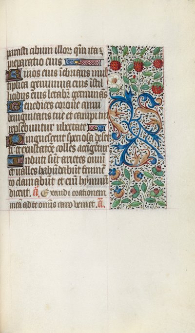 Timebok Bruk av Rouen: fol. 137r, ca. 1470. av Master of the Geneva Latini