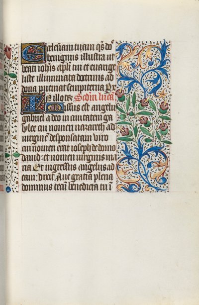 Timebok Bruk av Rouen: fol. 141r, ca. 1470. av Master of the Geneva Latini
